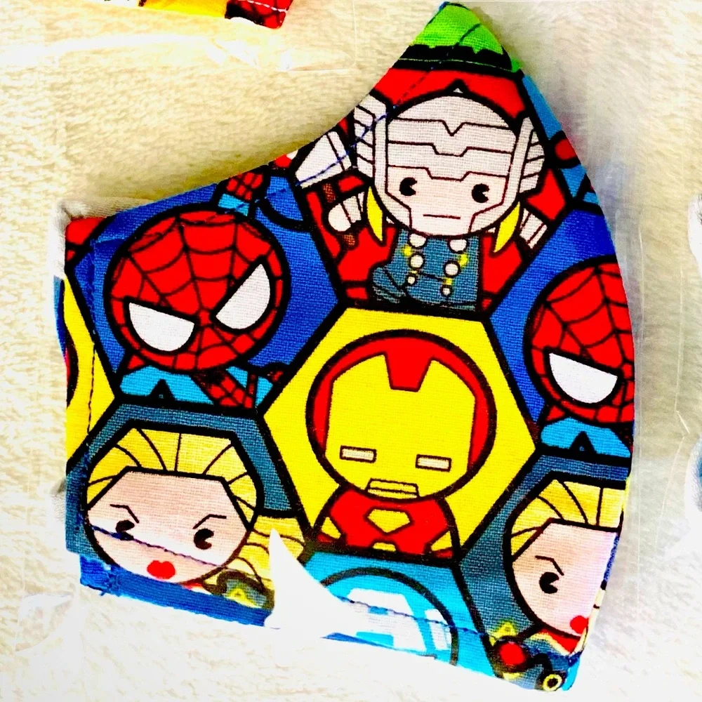 kids face mask avengers mini